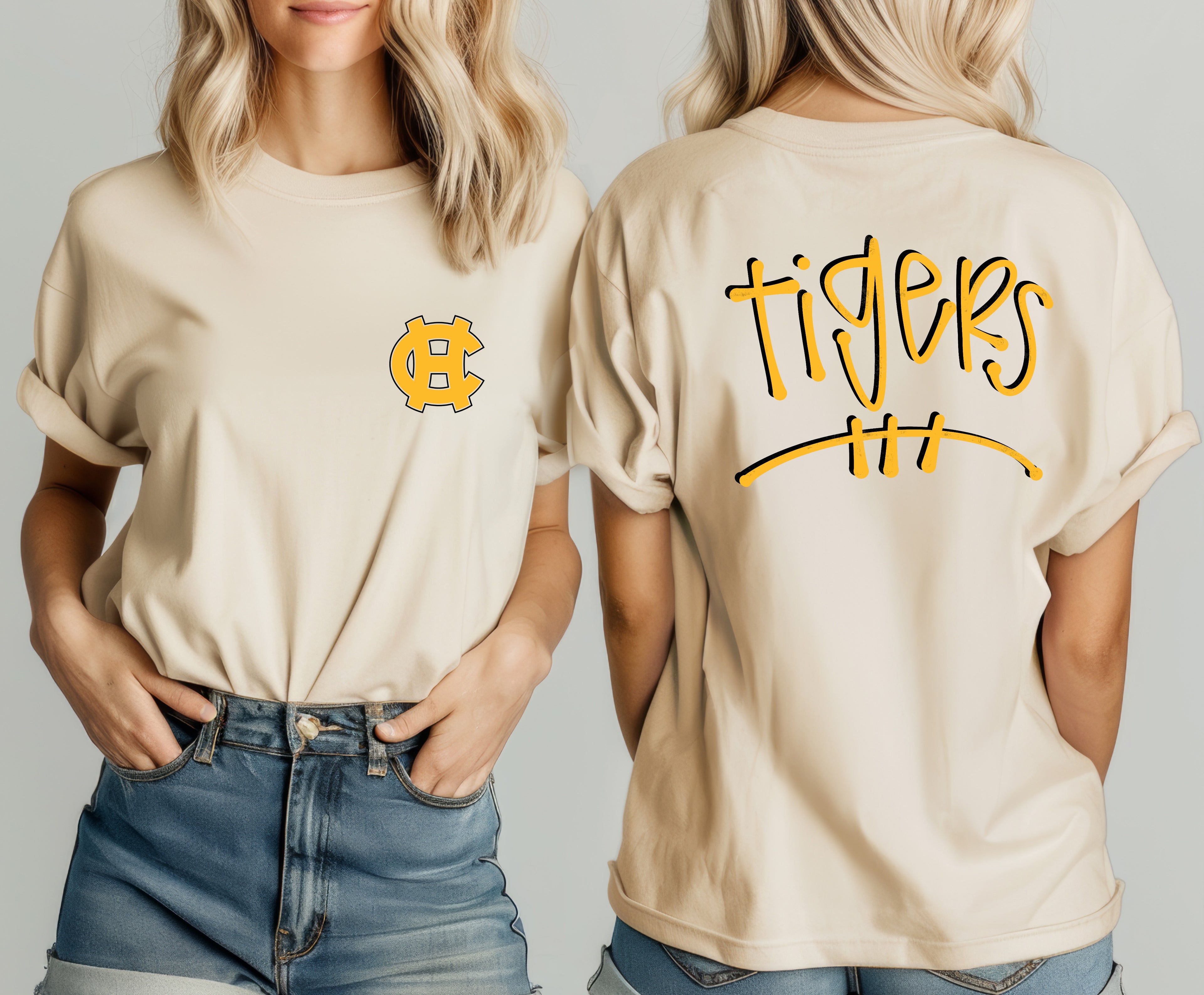 82410 HC TIGERS POCKET + BACK
