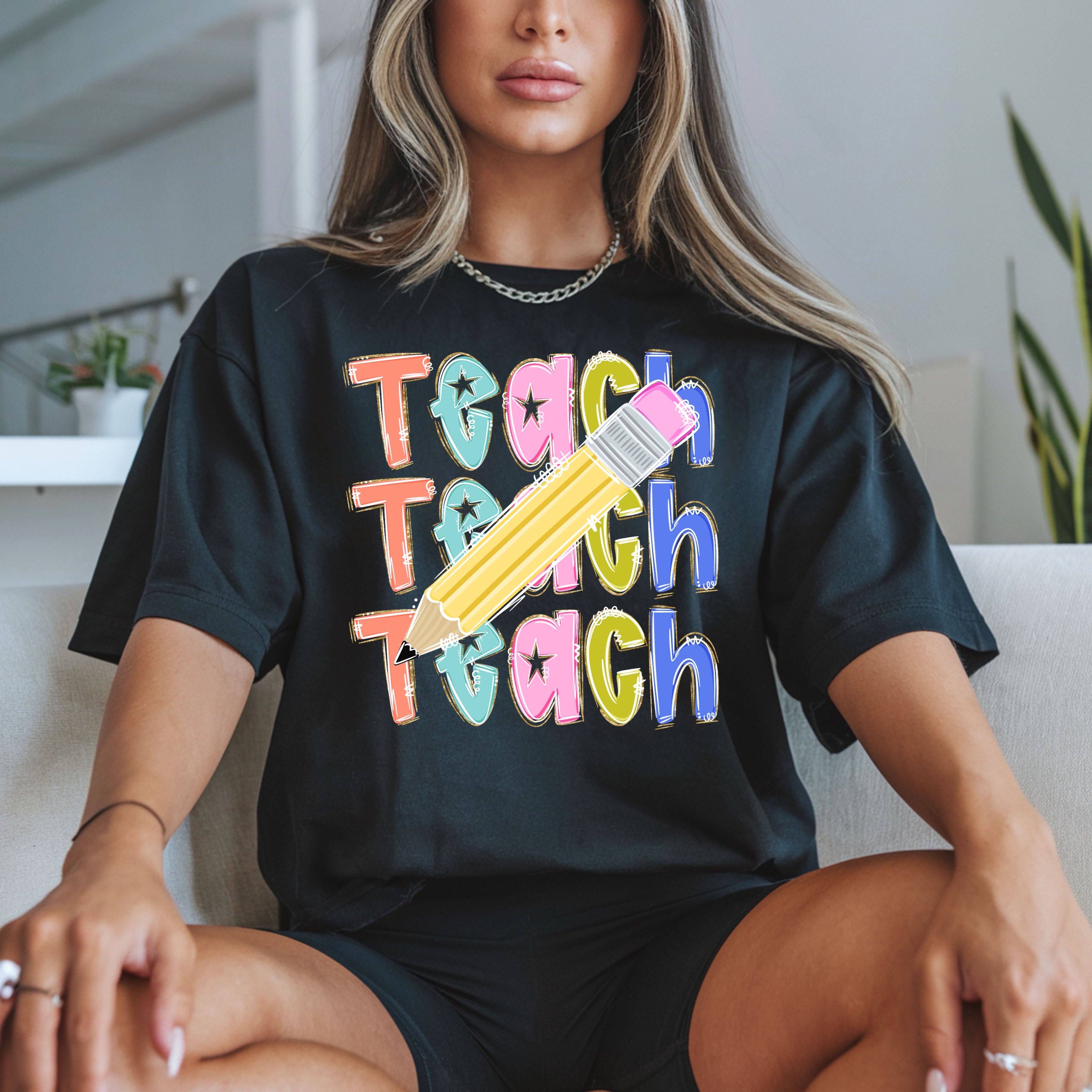 GLITTER STACKED TEACH