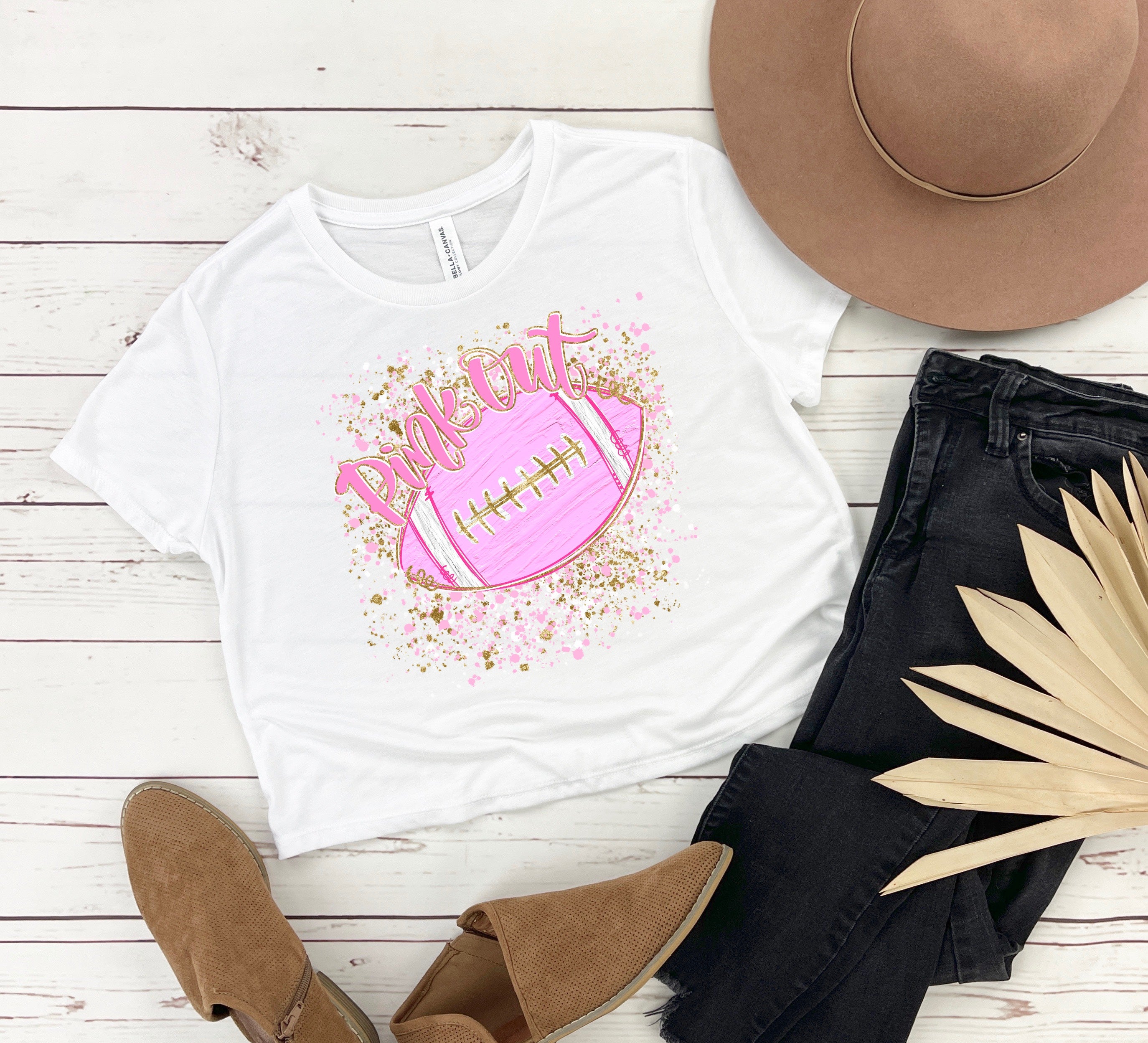 82154 PINK OUT FOOTBALL SPLATTER