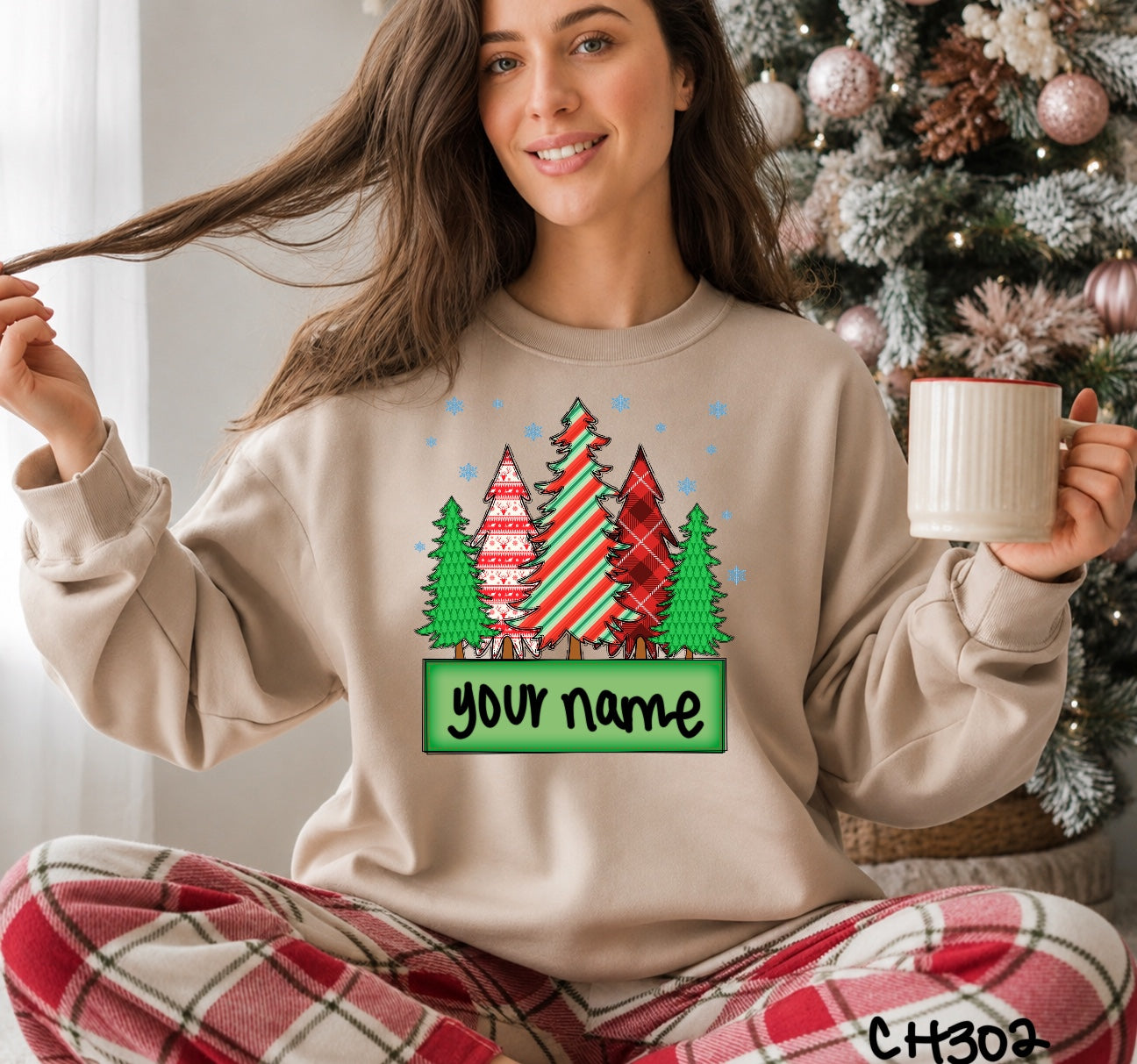 Ch302 green tree personalized