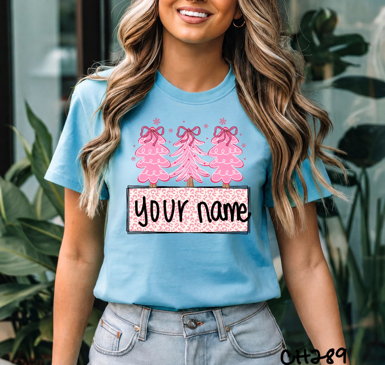 Ch289 pink trees personalized