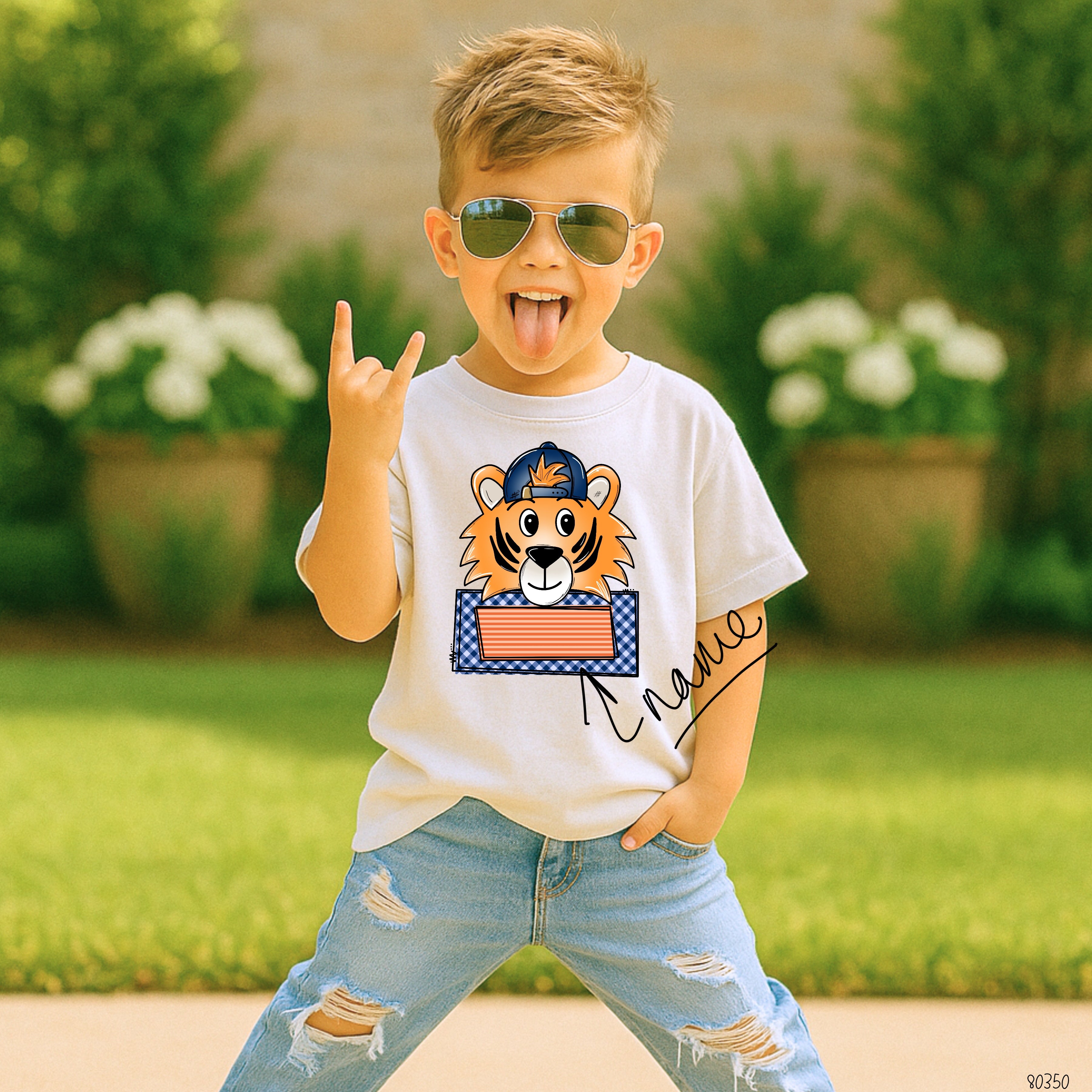 80350 PERSONALIZED TIGER BOY