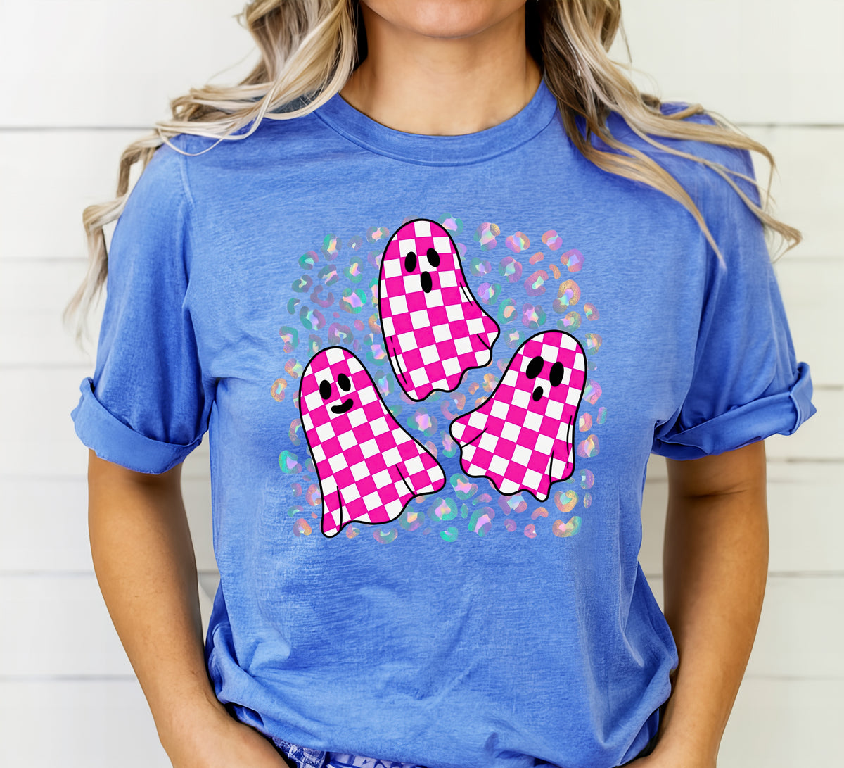 82198 - PINK CHECKERED GHOSTYS