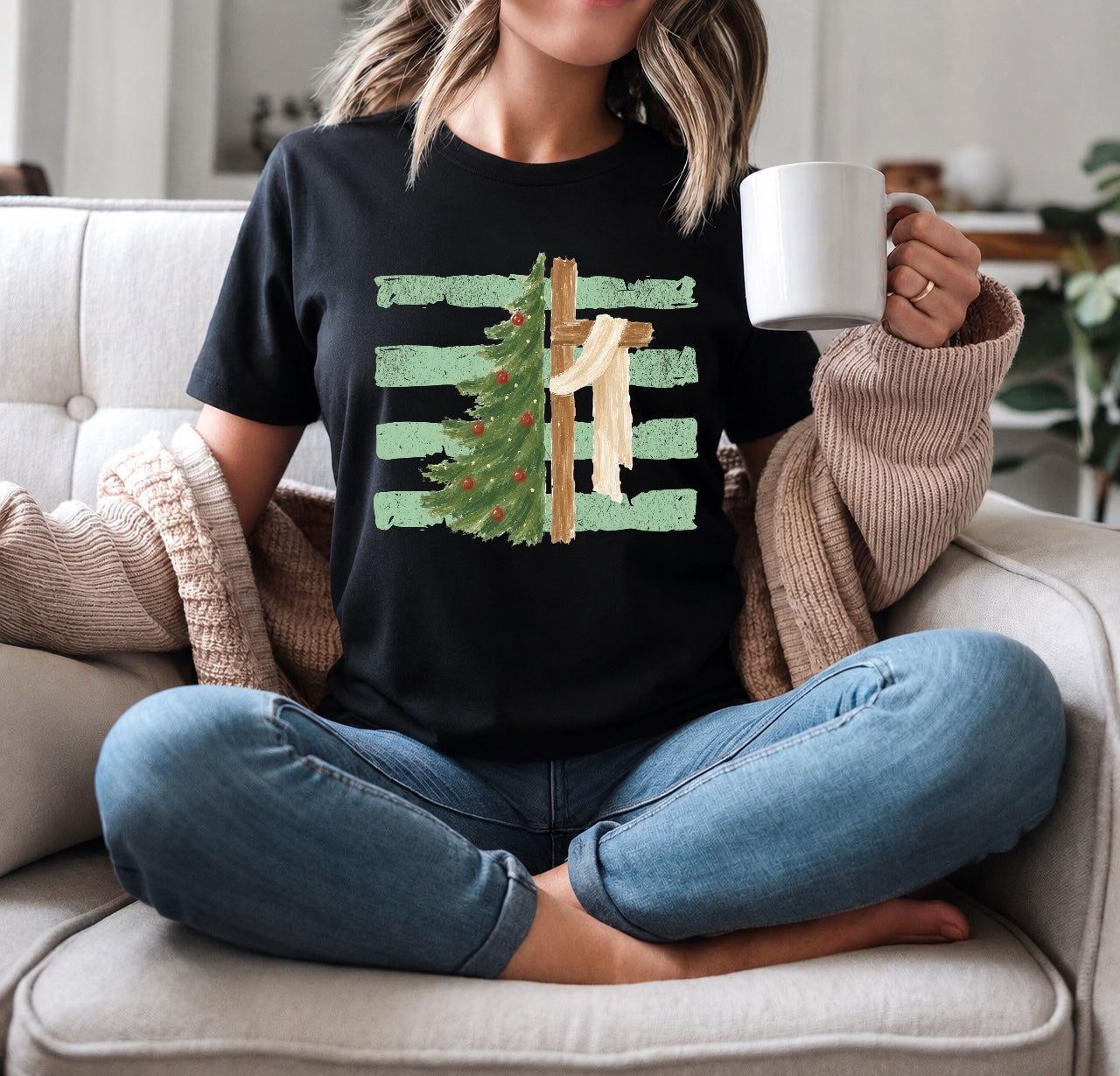 82141 GREEN STRIPES CHRISTMAS