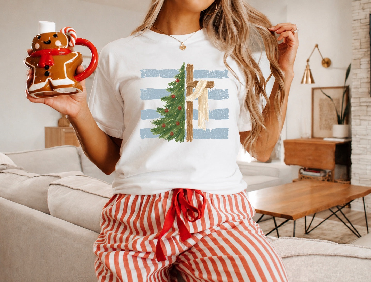 82140 BLUE STRIPES CHRISTMAS