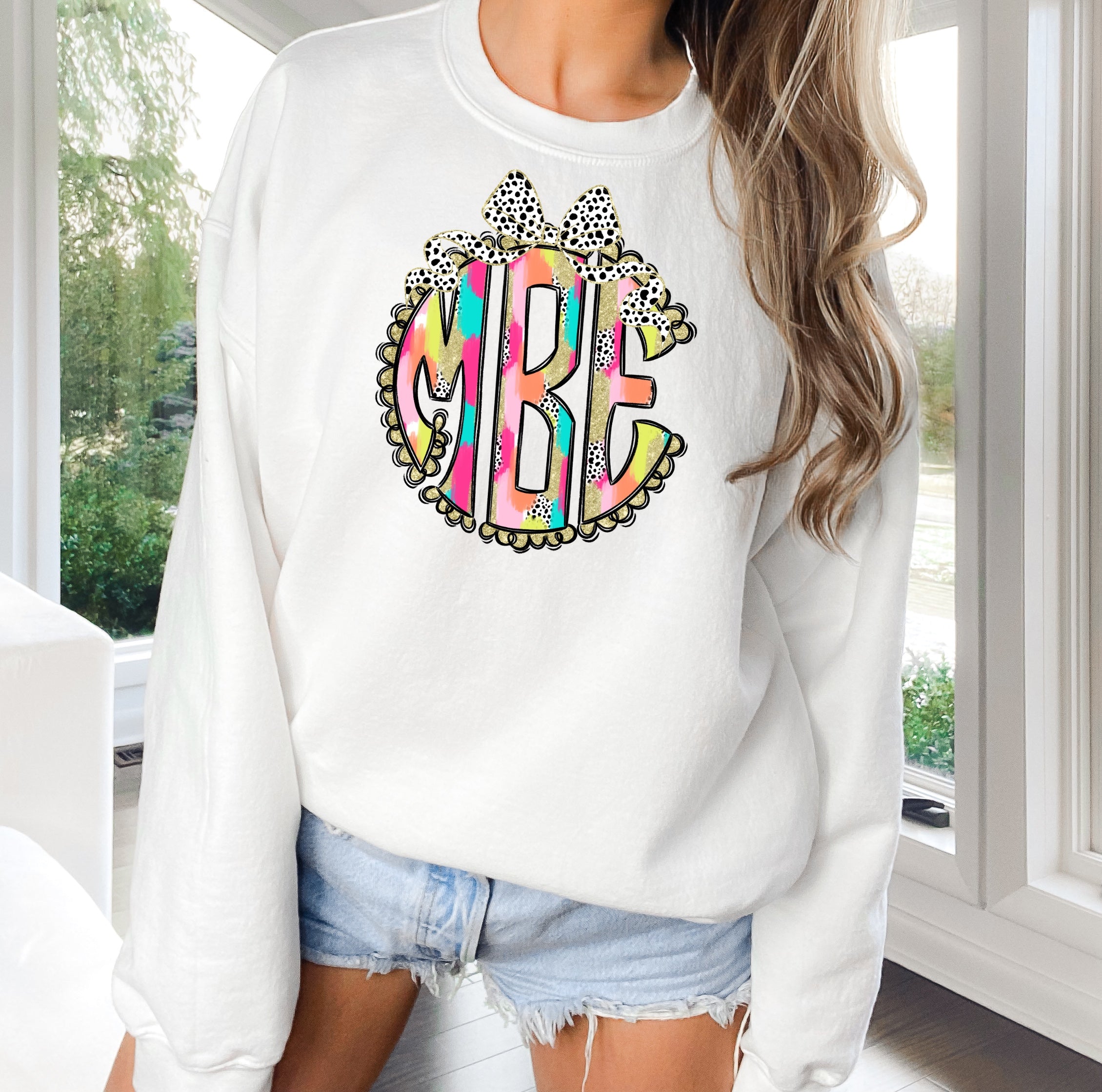 Bright Brush Strokes Monogram