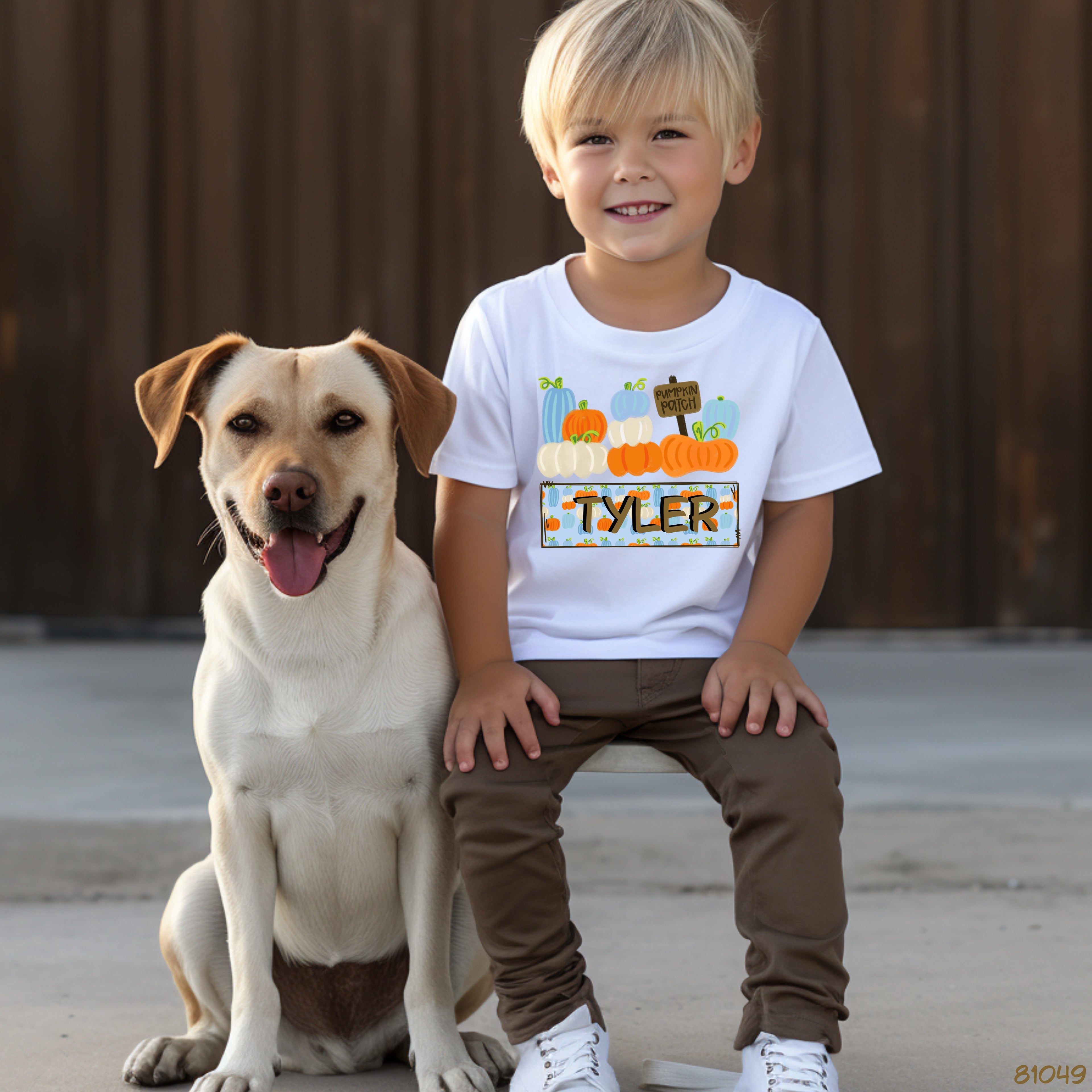 81049 *PERSONALIZED* PUMPKIN PATCH BOY