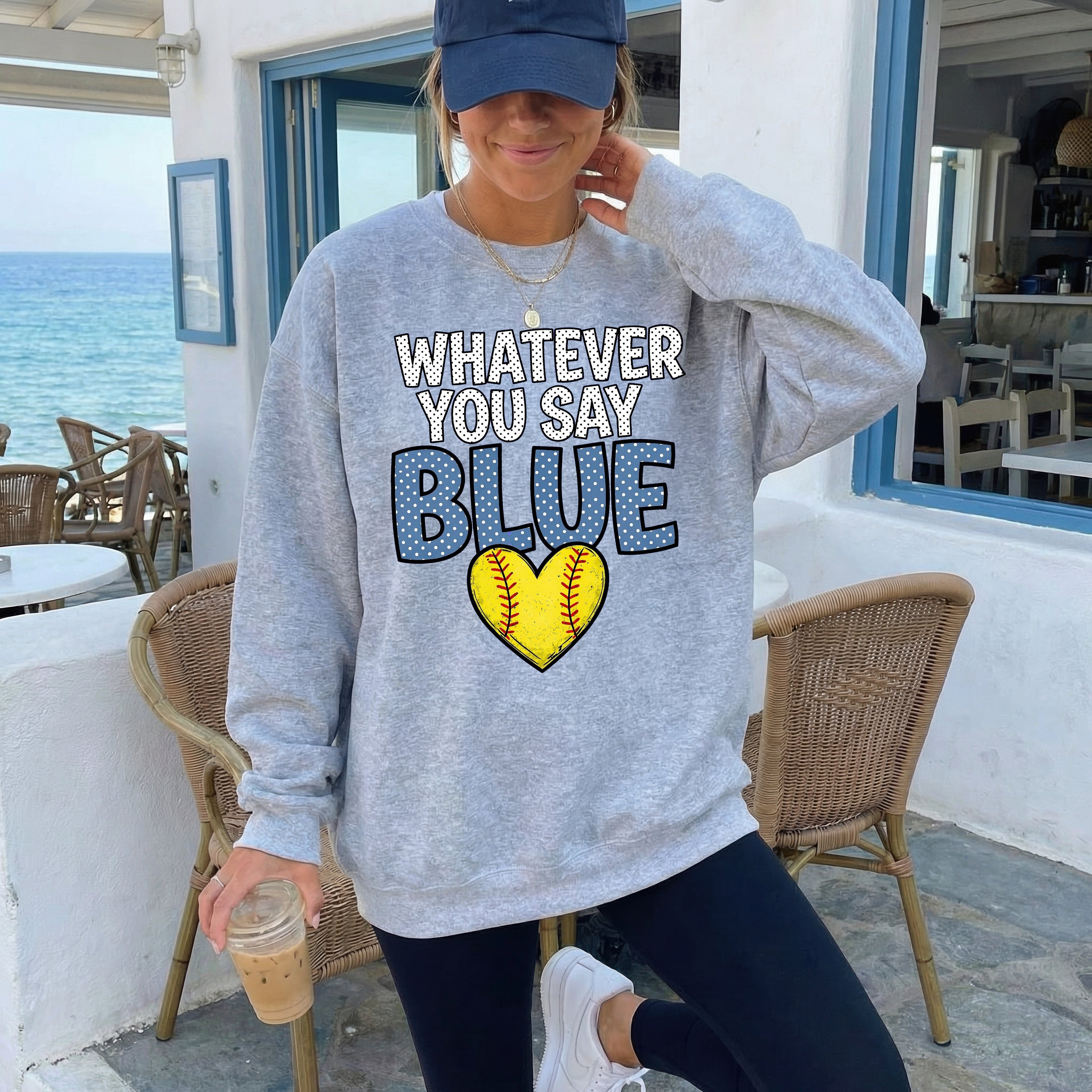 Whatever You Say Blue Softball