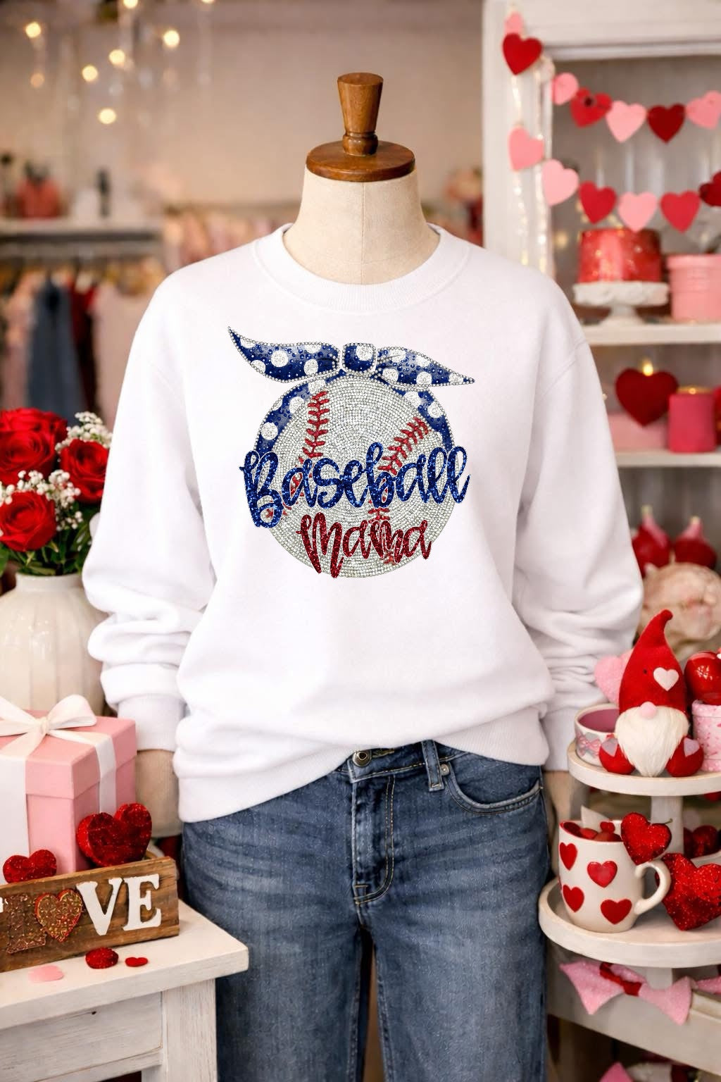 Baseball Mama Diamonds DTF 1-024