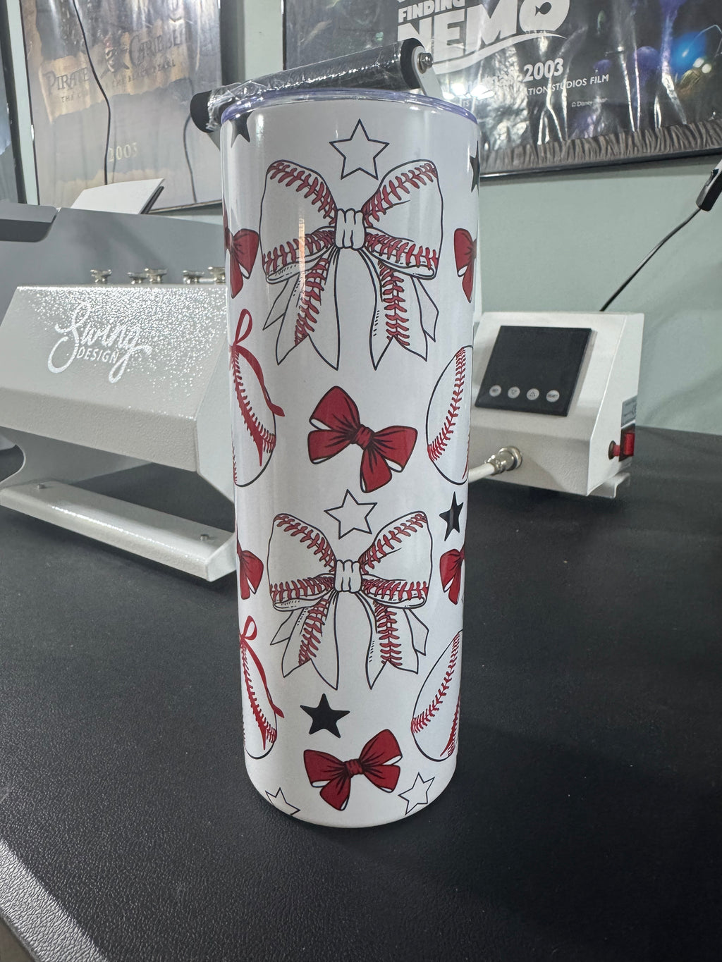 Baseball + Bows 20oz Tumbler