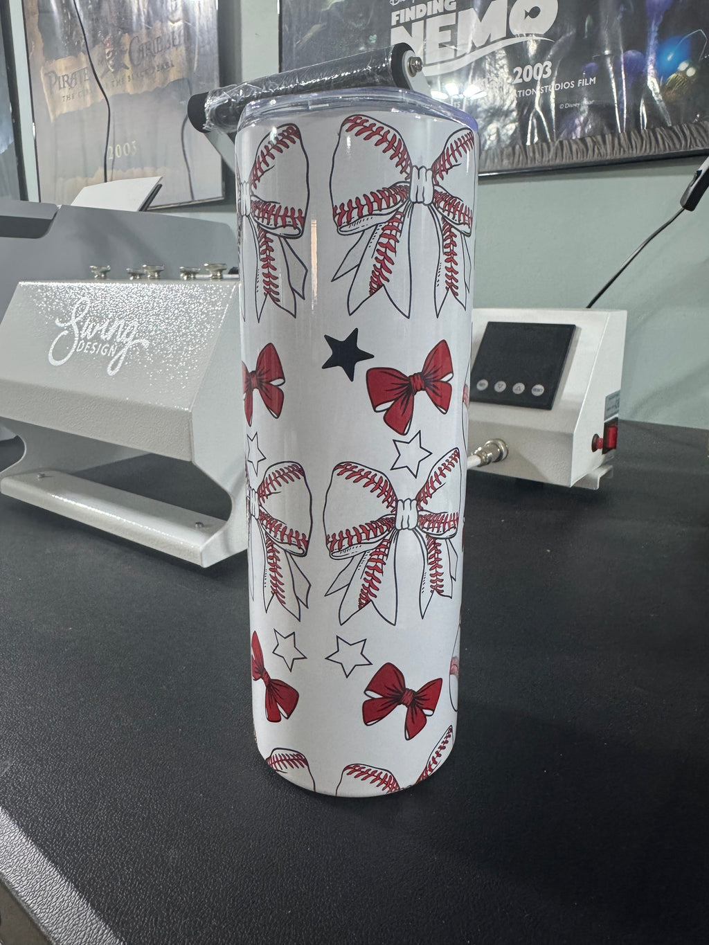 Baseball + Bows 20oz Tumbler