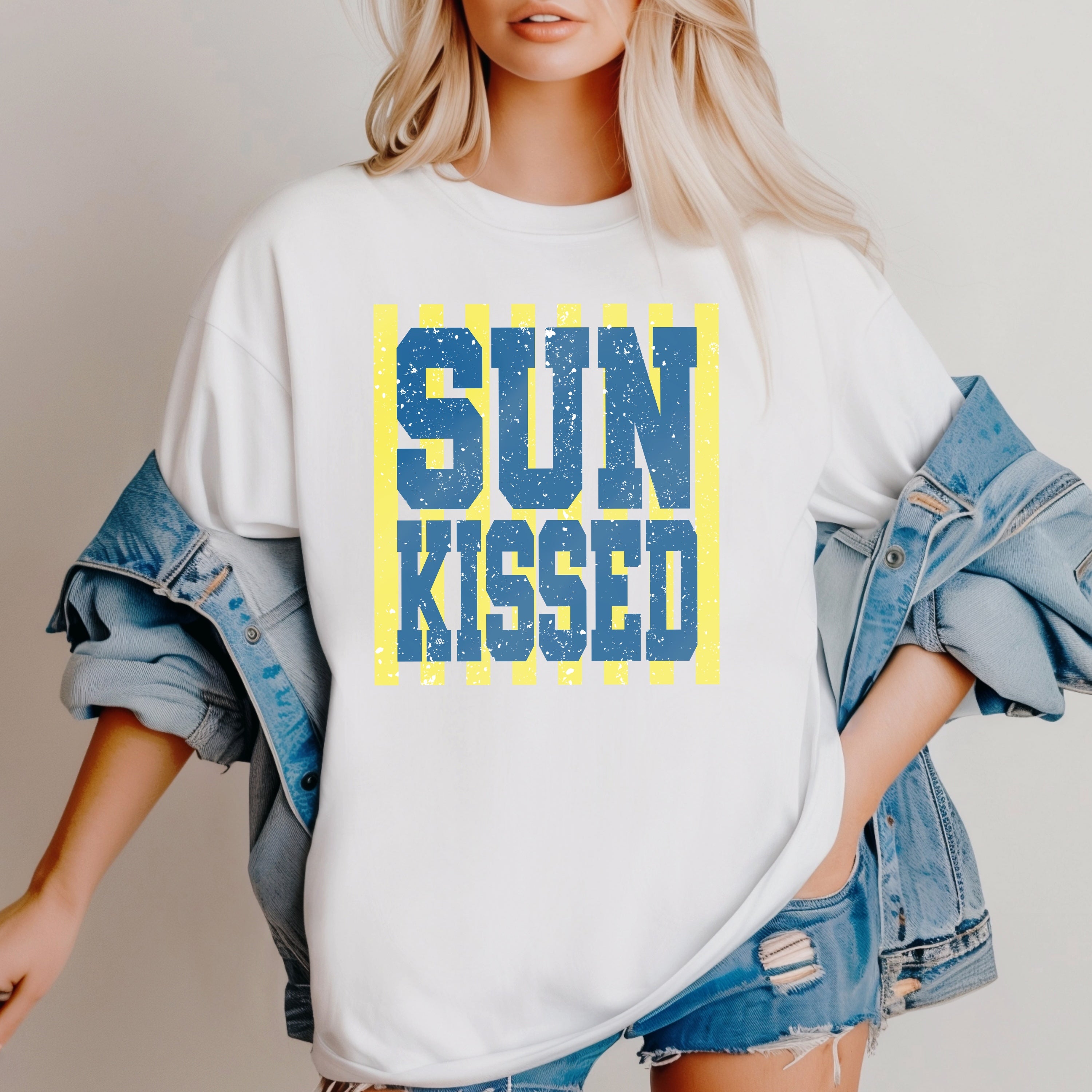 DTF STRIPED SUN KISSED