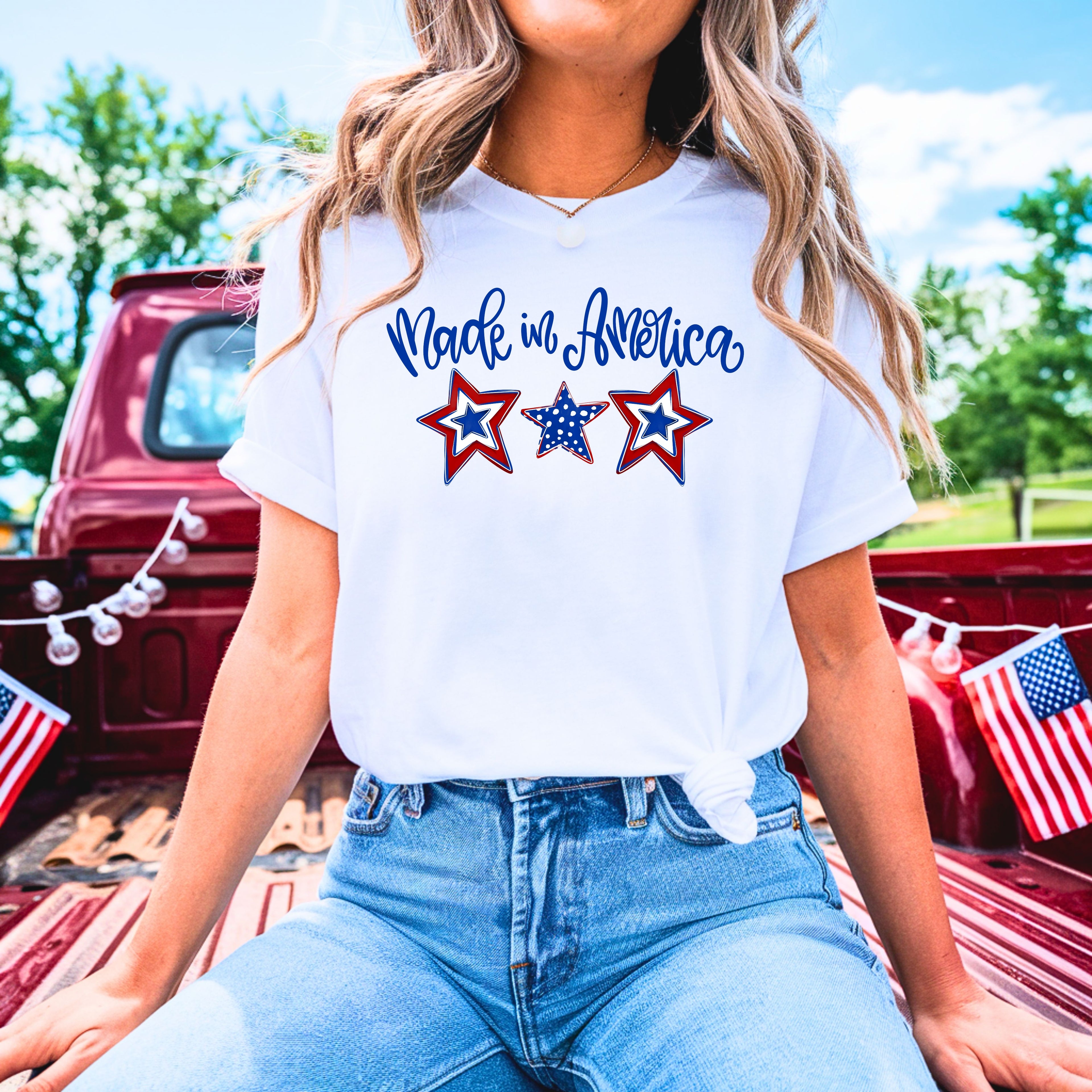 DTF MADE IN AMERICA STARS