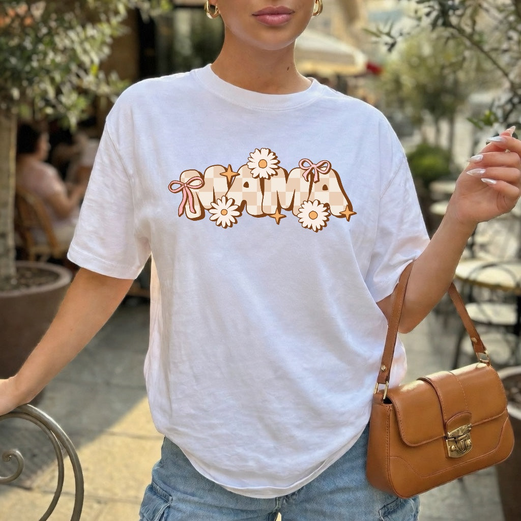 DTF CHECKERED RETRO MAMA