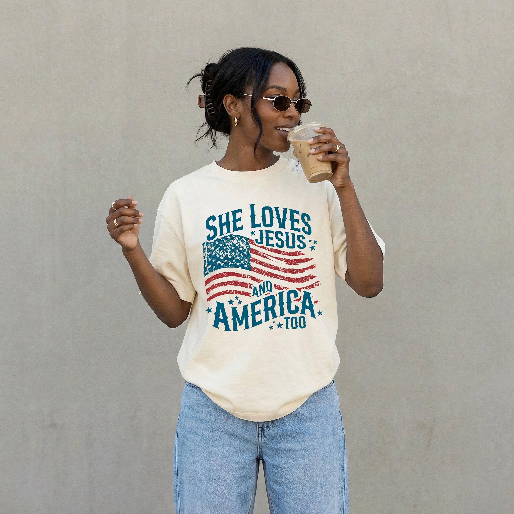 QQ  - SHE LOVES JESUS + AMERICA TOO