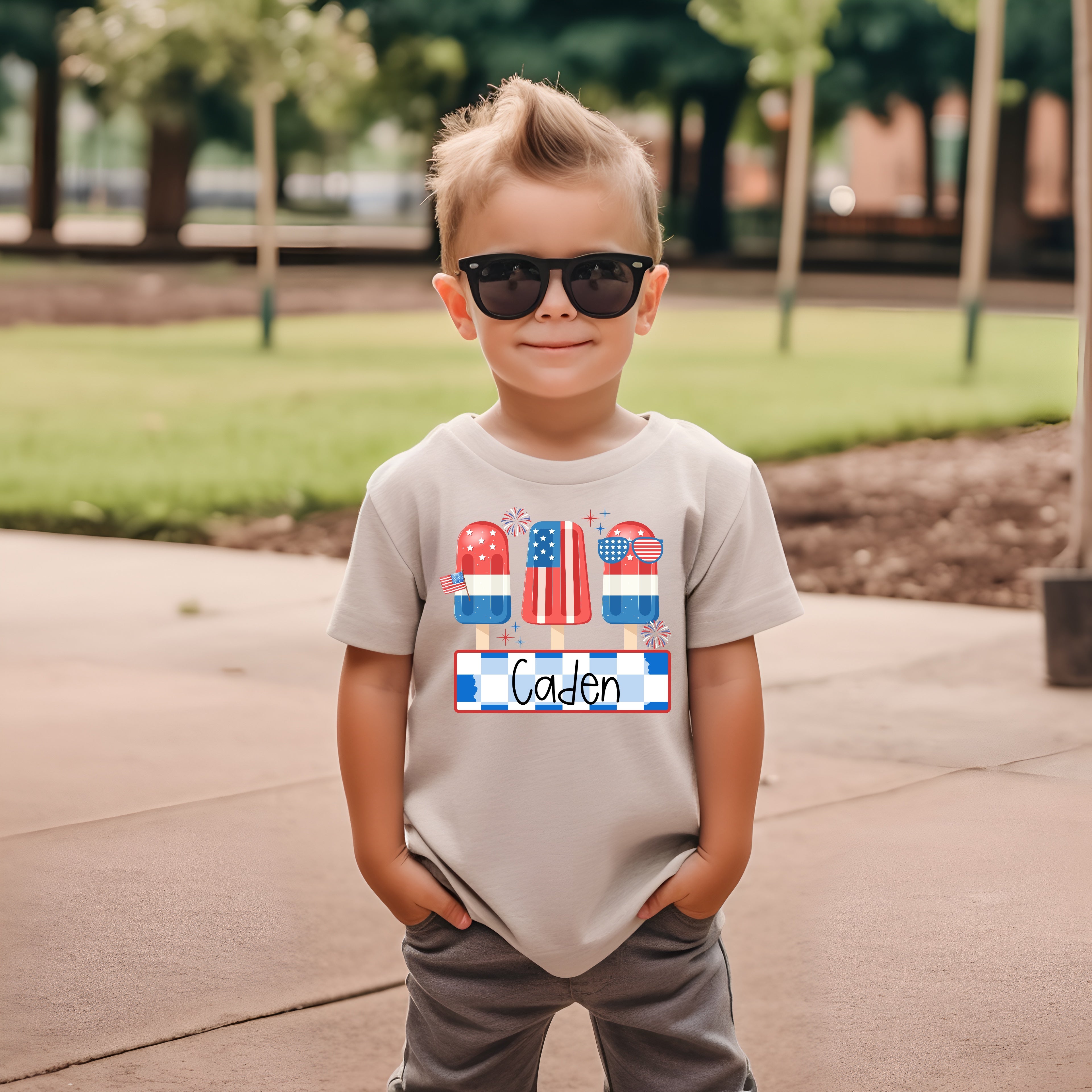S - *PERSONALIZED* 4TH POPCICLES WITH NAME *YOUTH*