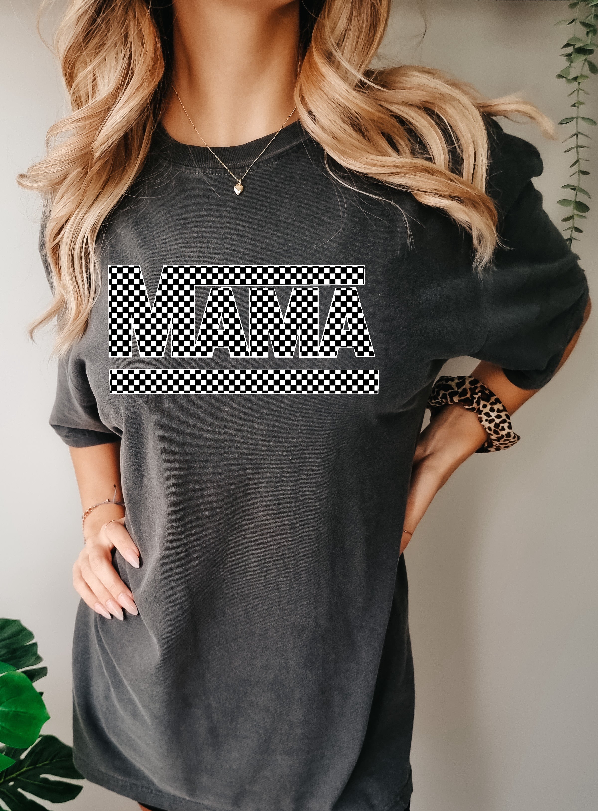 DTF Checkered Mama 2-092