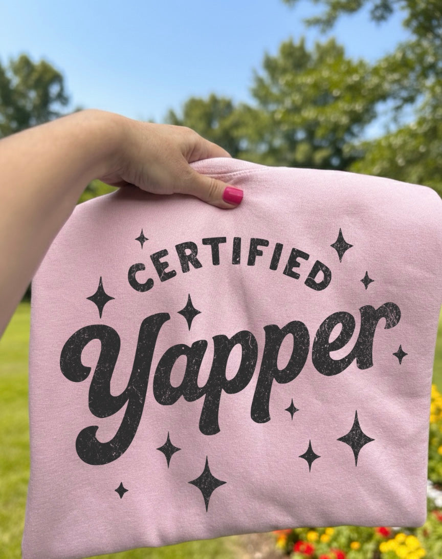 DTF Certified Yapper BLACK 2-046