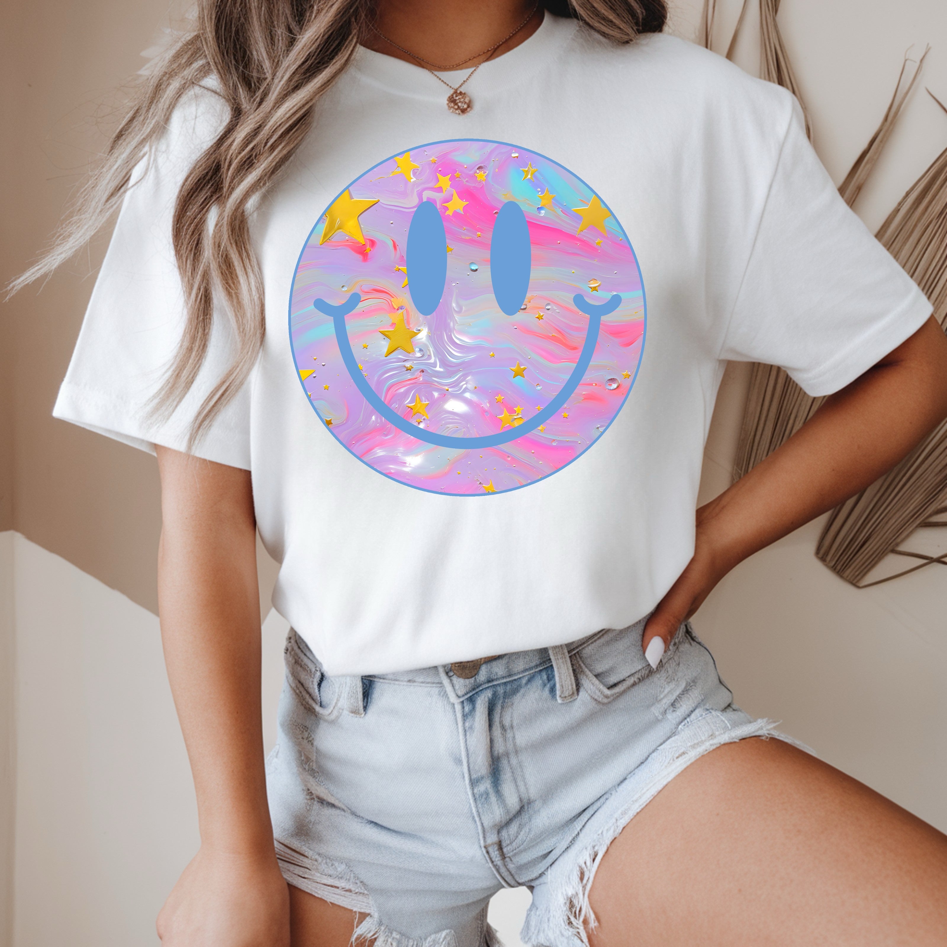DTF Pastel Smiley 2-061