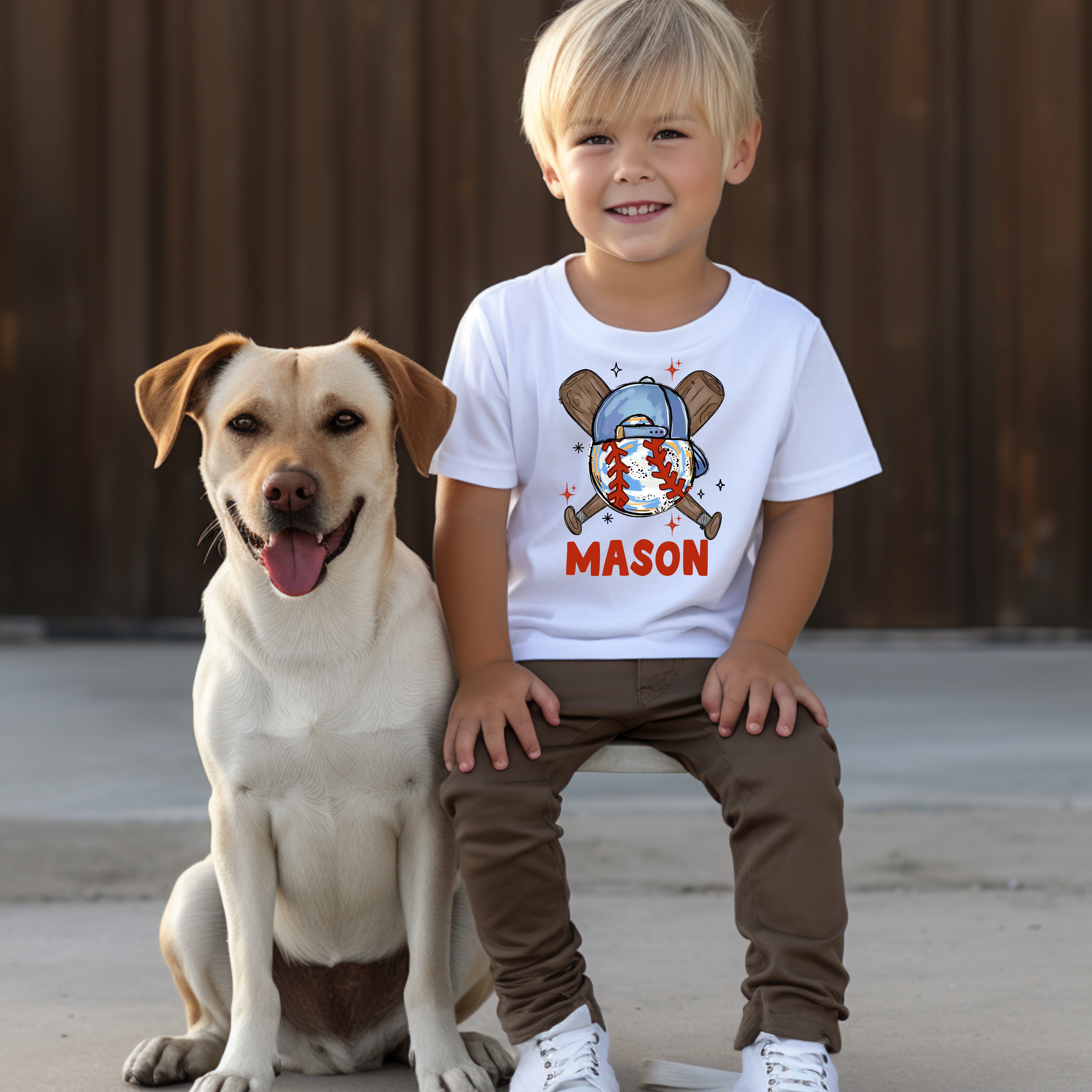 DTF Boy Baseball PERSONALIZED 4-029