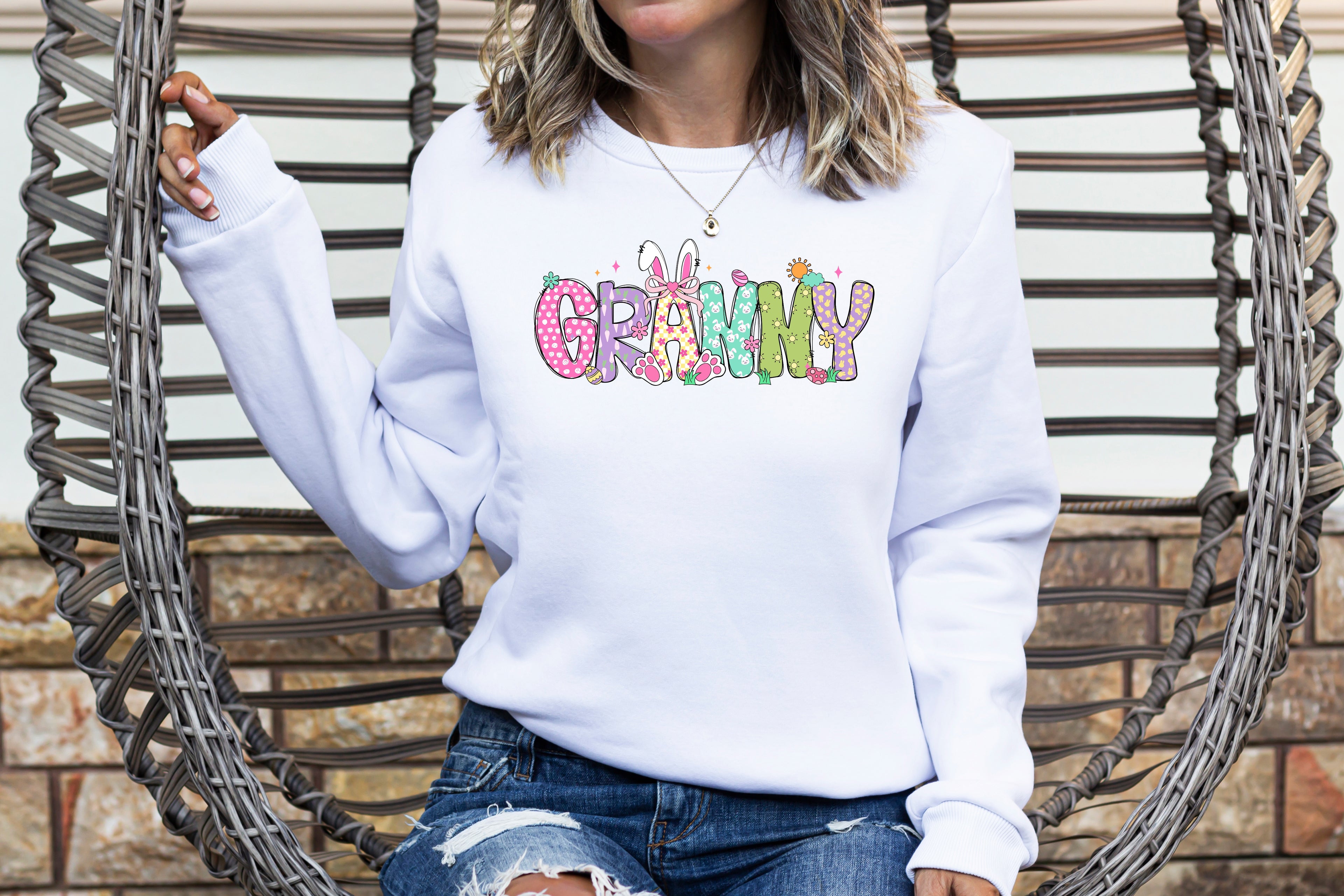 DTF Bunny Granny 4-006