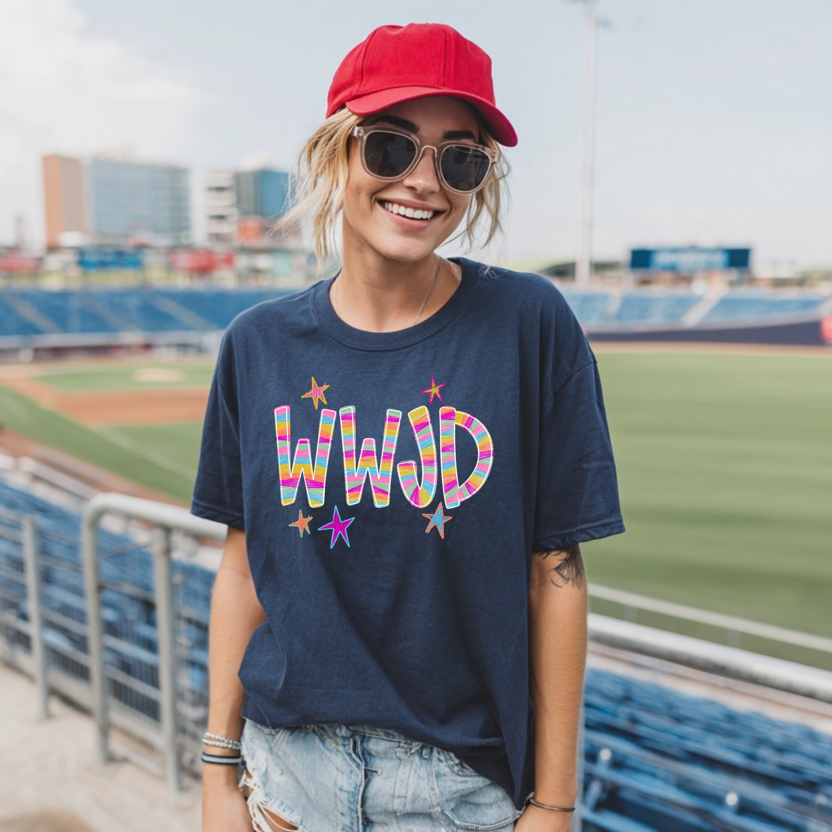 DTF RAINBOW WWJD 6-013